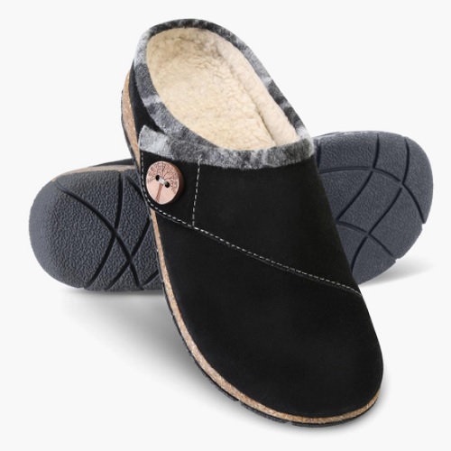 The Shock Absorbing Indoor Outdoor Slippers – with high density memory foam that help convert the force of each step into positive energy